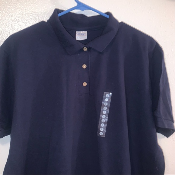 Gildan Blue Ladies XL Polo Shirt - Picture 2 of 5